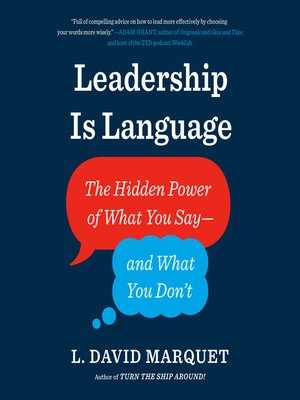 cover image of Leadership Is Language
